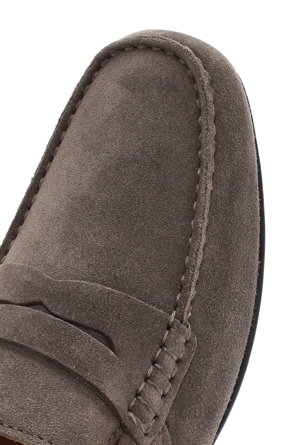 Geox Erkek Vizon Kosmopolis Süet Deri Casual Loafer