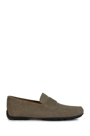 Geox Erkek Vizon Kosmopolis Süet Deri Casual Loafer