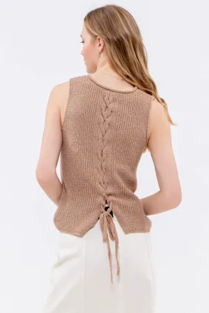 Haisley Braided Back Knit Tank