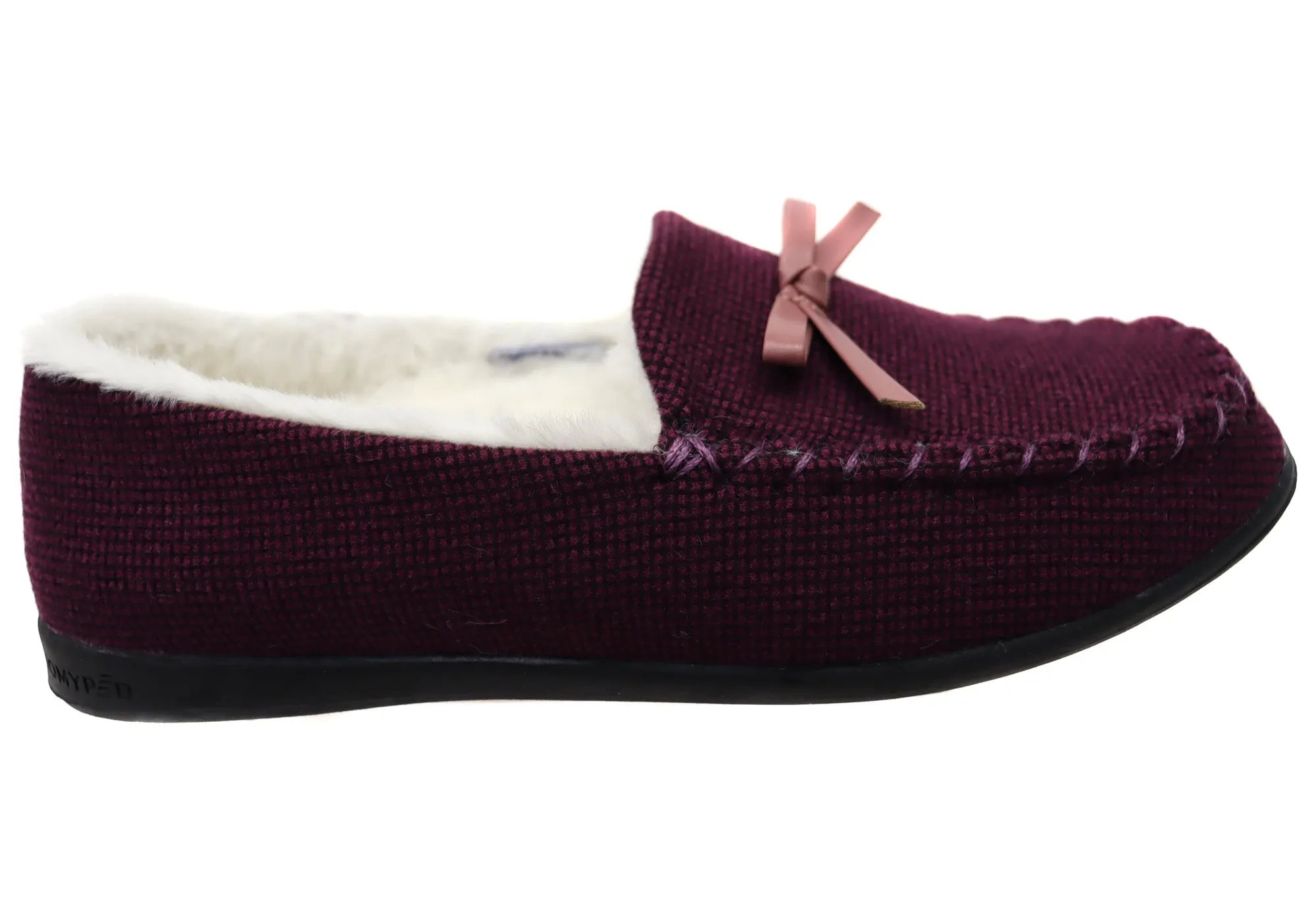 Homyped Grace Moccasin Womens Comfort Supportive Wide Width Slippers