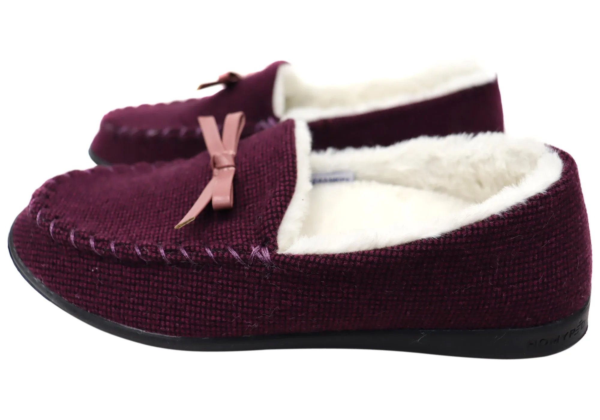Homyped Grace Moccasin Womens Comfort Supportive Wide Width Slippers