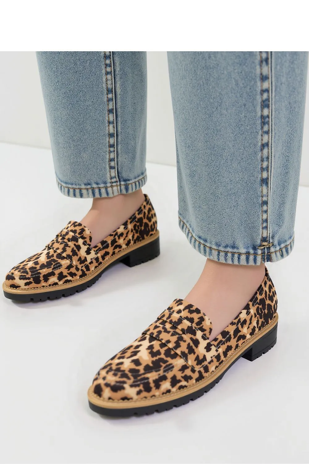 Inello Lorien Leopard Print Loafers