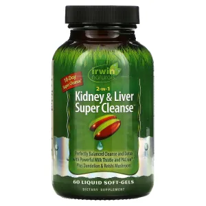 Irwin Naturals 2-in-1 Kidney & Liver Super Cleanse 60 Sgels