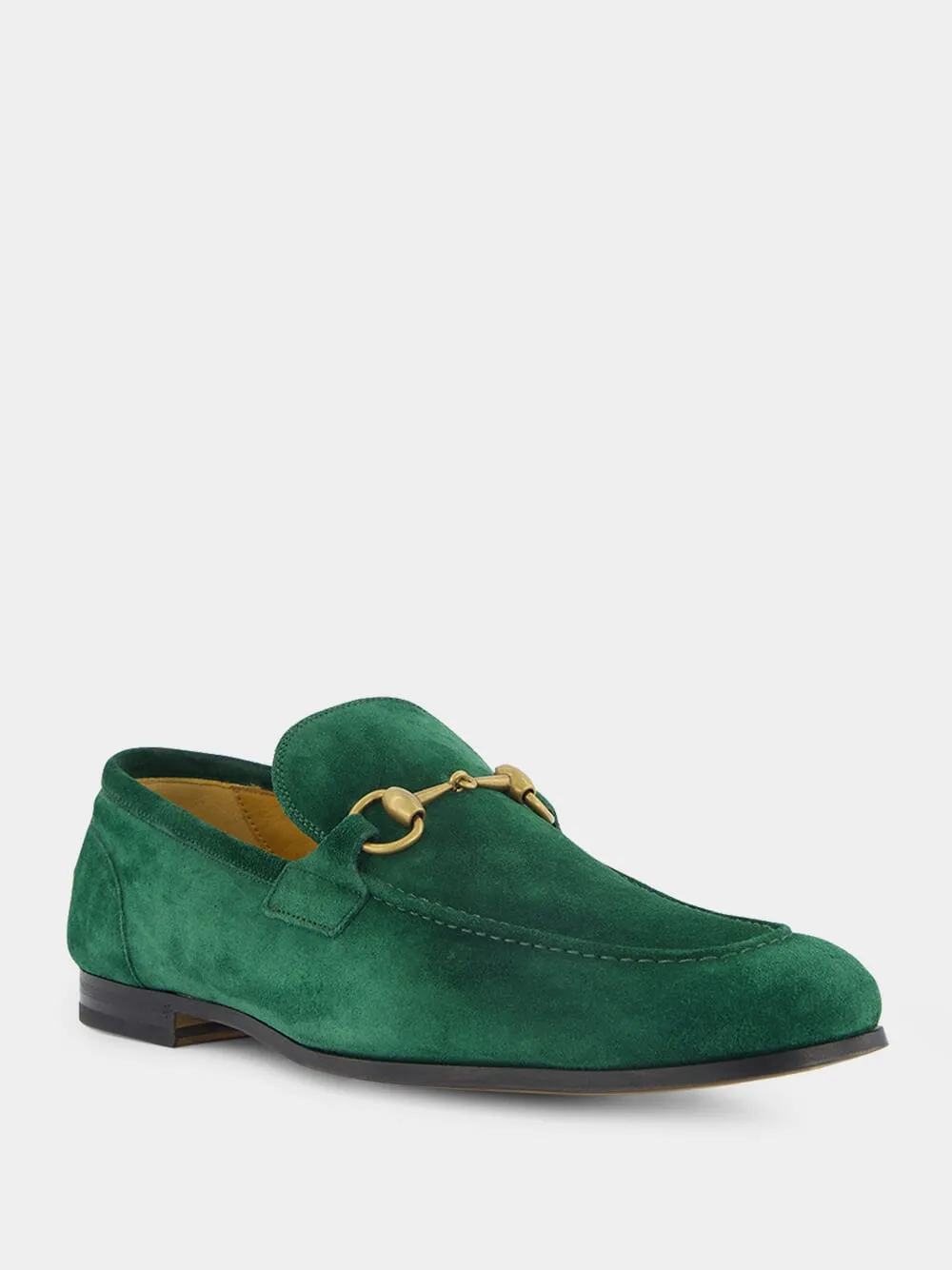 Jordaan Green Suede Loafers