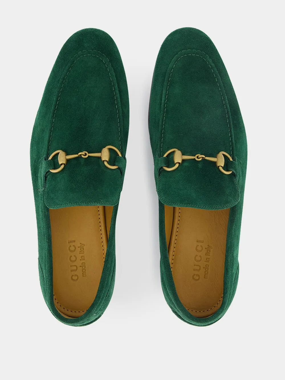 Jordaan Green Suede Loafers