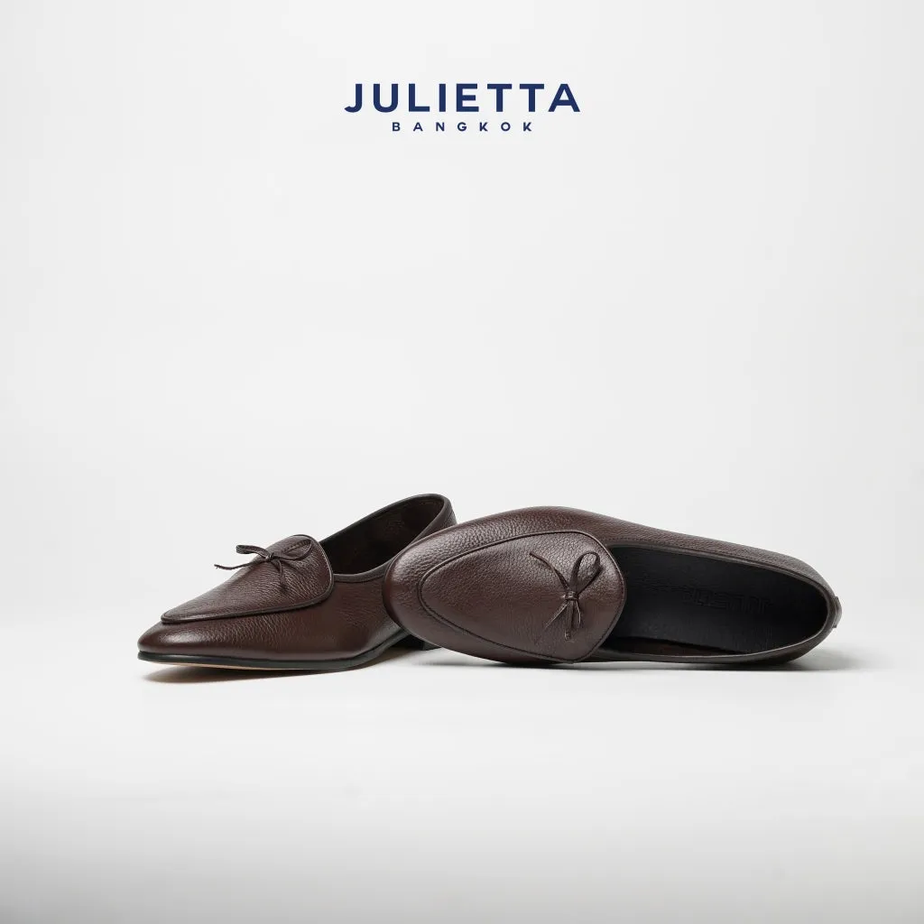JULIETTA - String Belgian Loafer Calfskin Brown (Unlined)