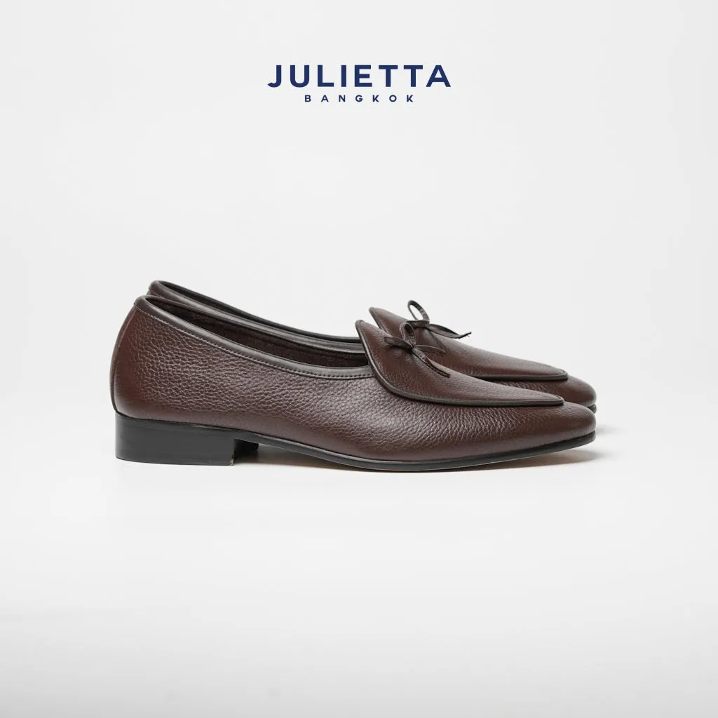 JULIETTA - String Belgian Loafer Calfskin Brown (Unlined)