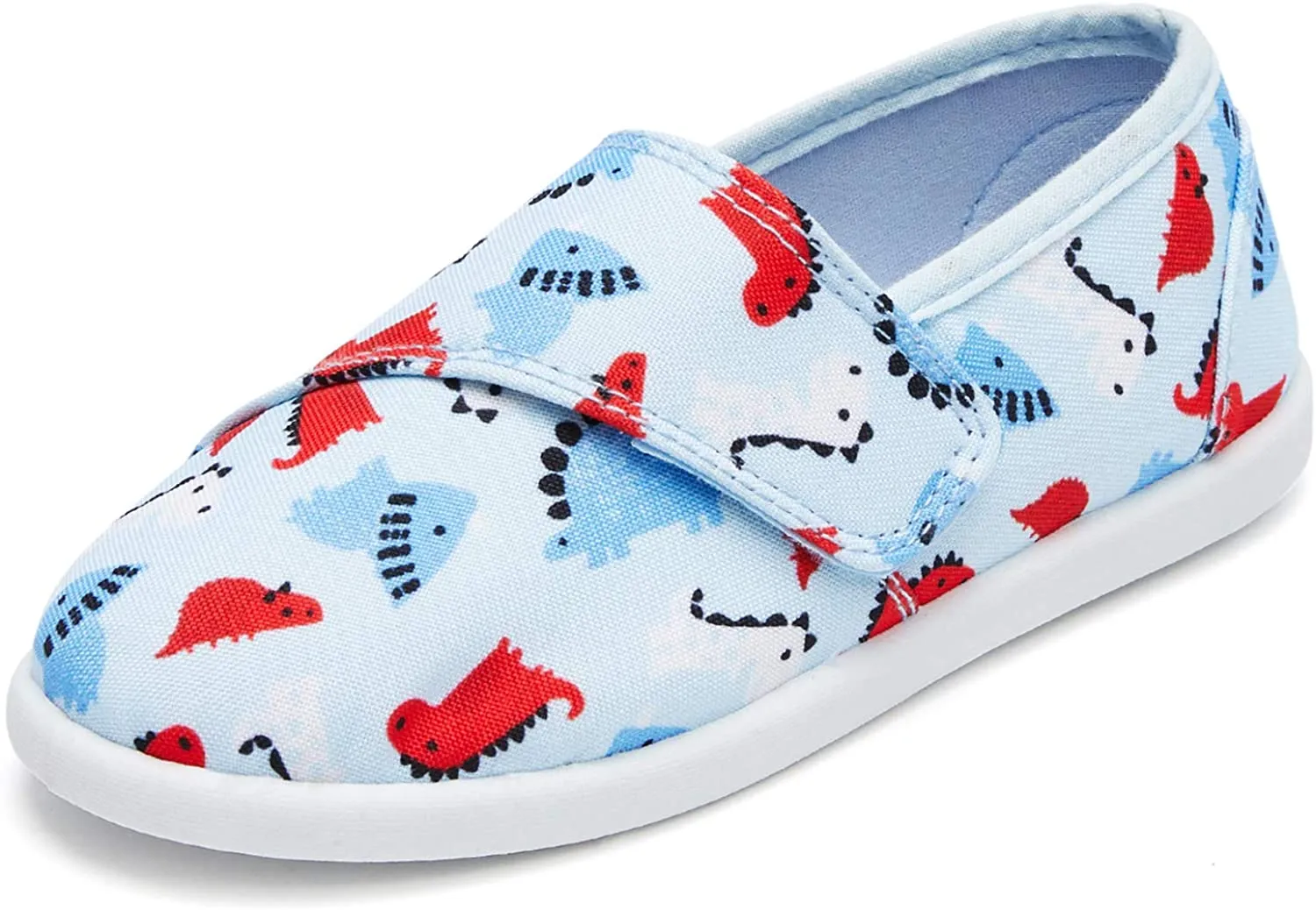 K KomForme Toddler Girls Sneakers Slip On Moccasins Casual Canvas Shoes Kid's Lazy Loafers Shoes