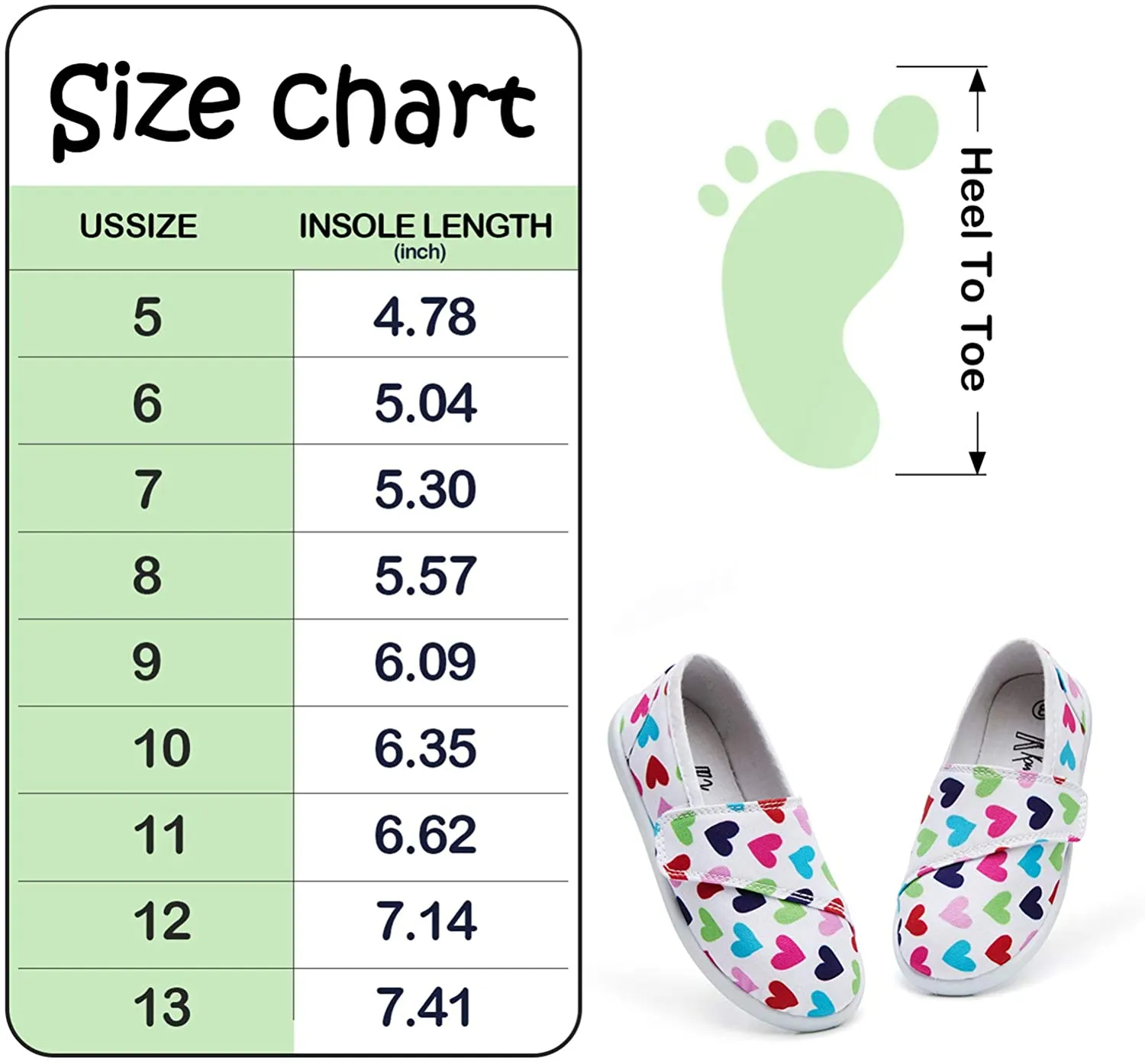 K KomForme Toddler Girls Sneakers Slip On Moccasins Casual Canvas Shoes Kid's Lazy Loafers Shoes