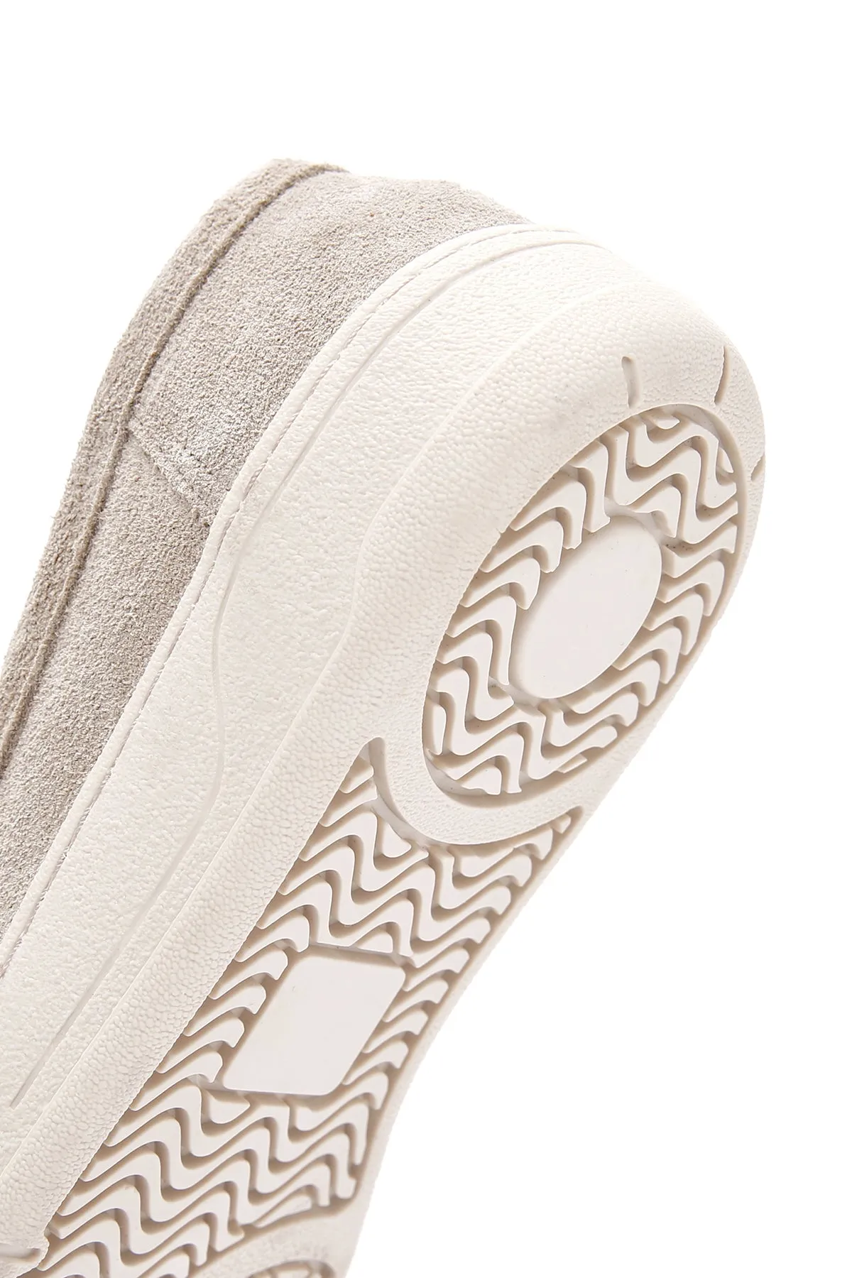 Kadın Gri Süet Deri Casual Loafer