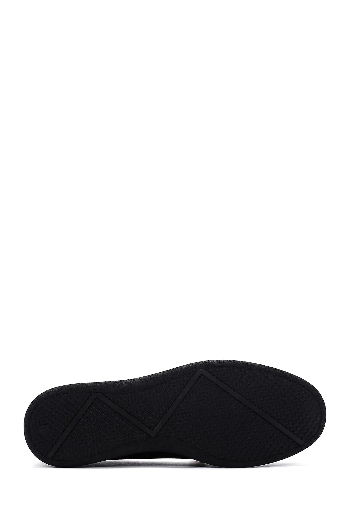 Kadın Siyah Püsküllü Deri Comfort Loafer