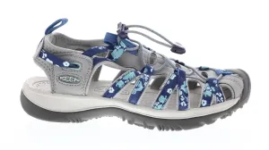 Keen Whisper 1026249 Womens Gray Canvas Slip On Sport Sandals Shoes