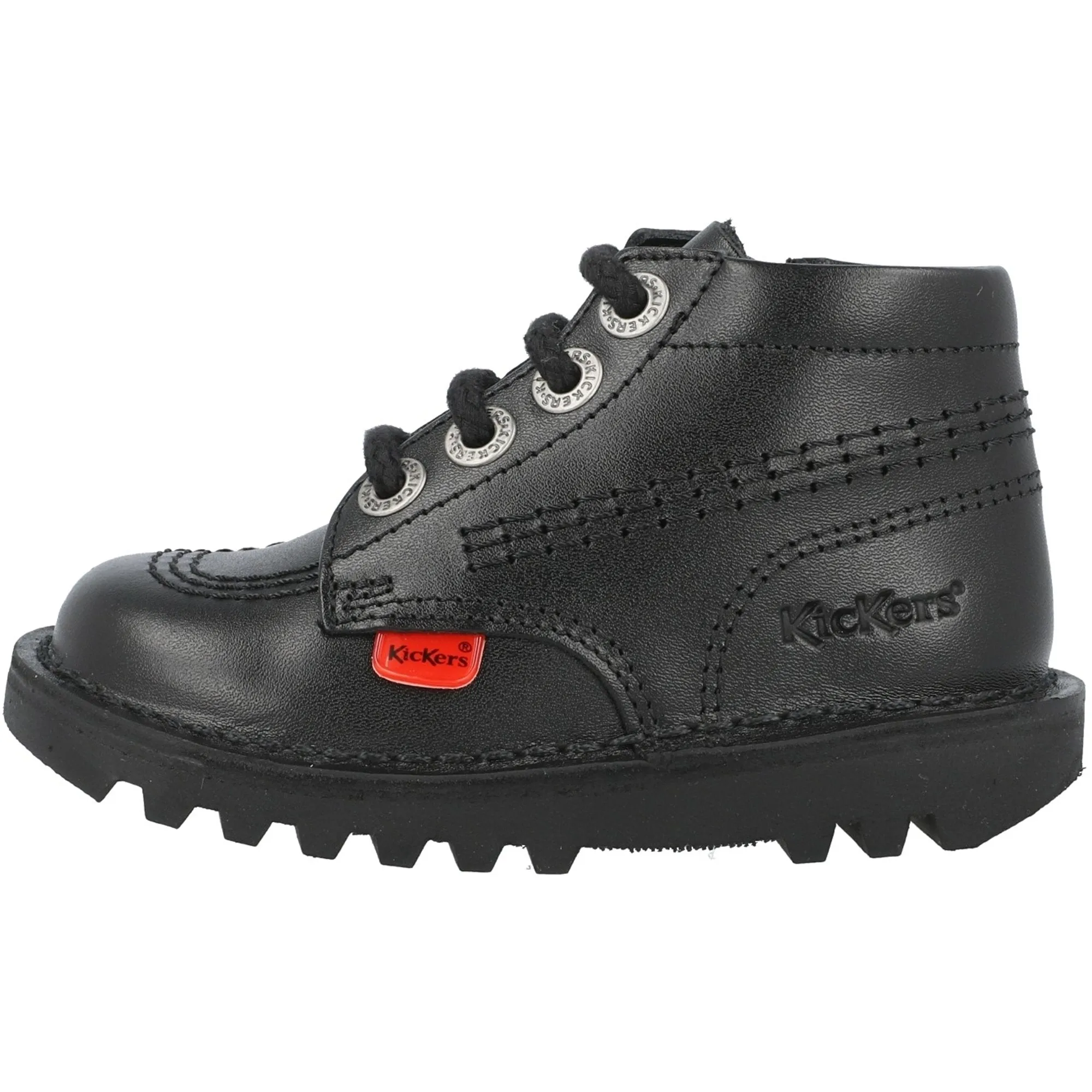 Kickers Kick Hi Zip Black Kids Shoes