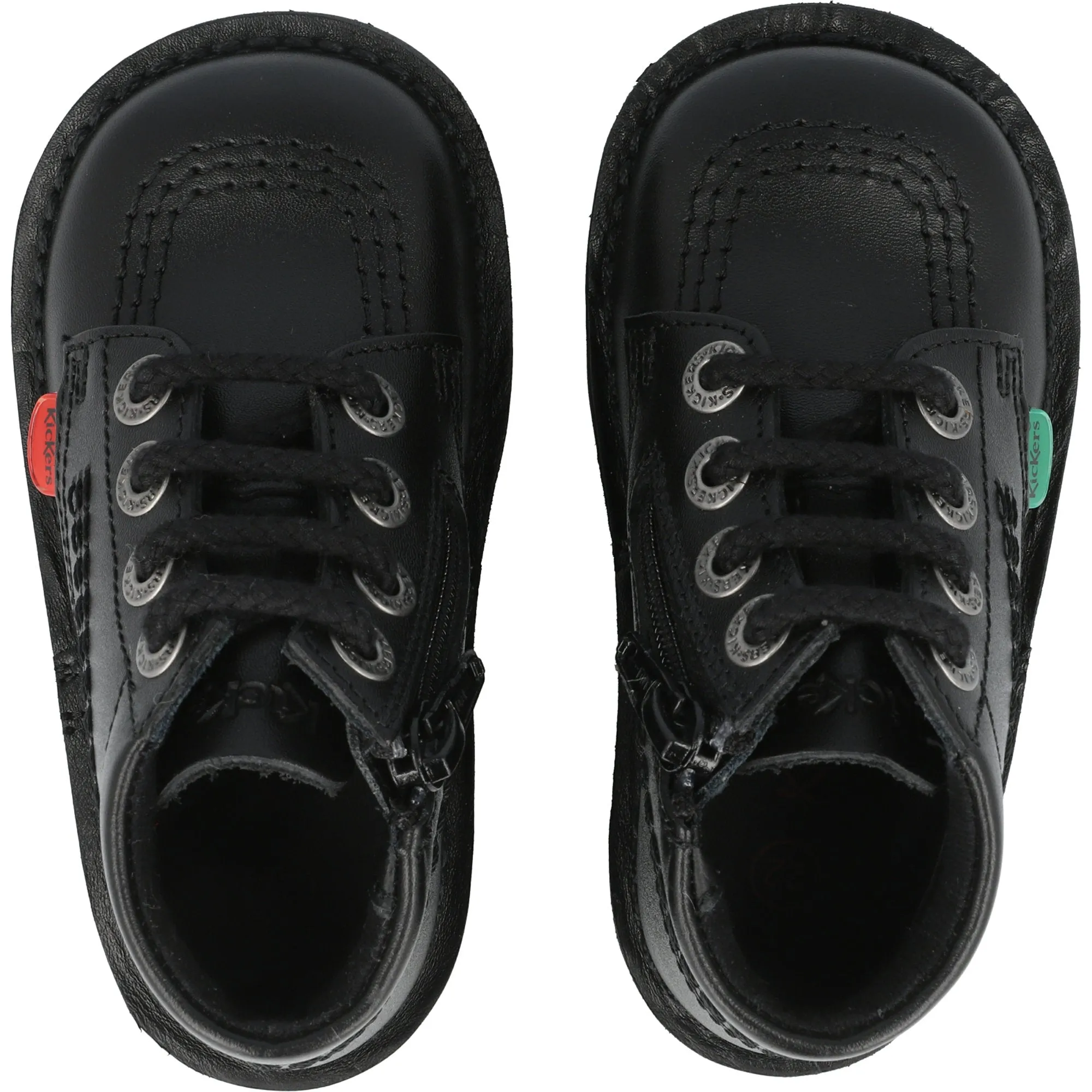 Kickers Kick Hi Zip Black Kids Shoes