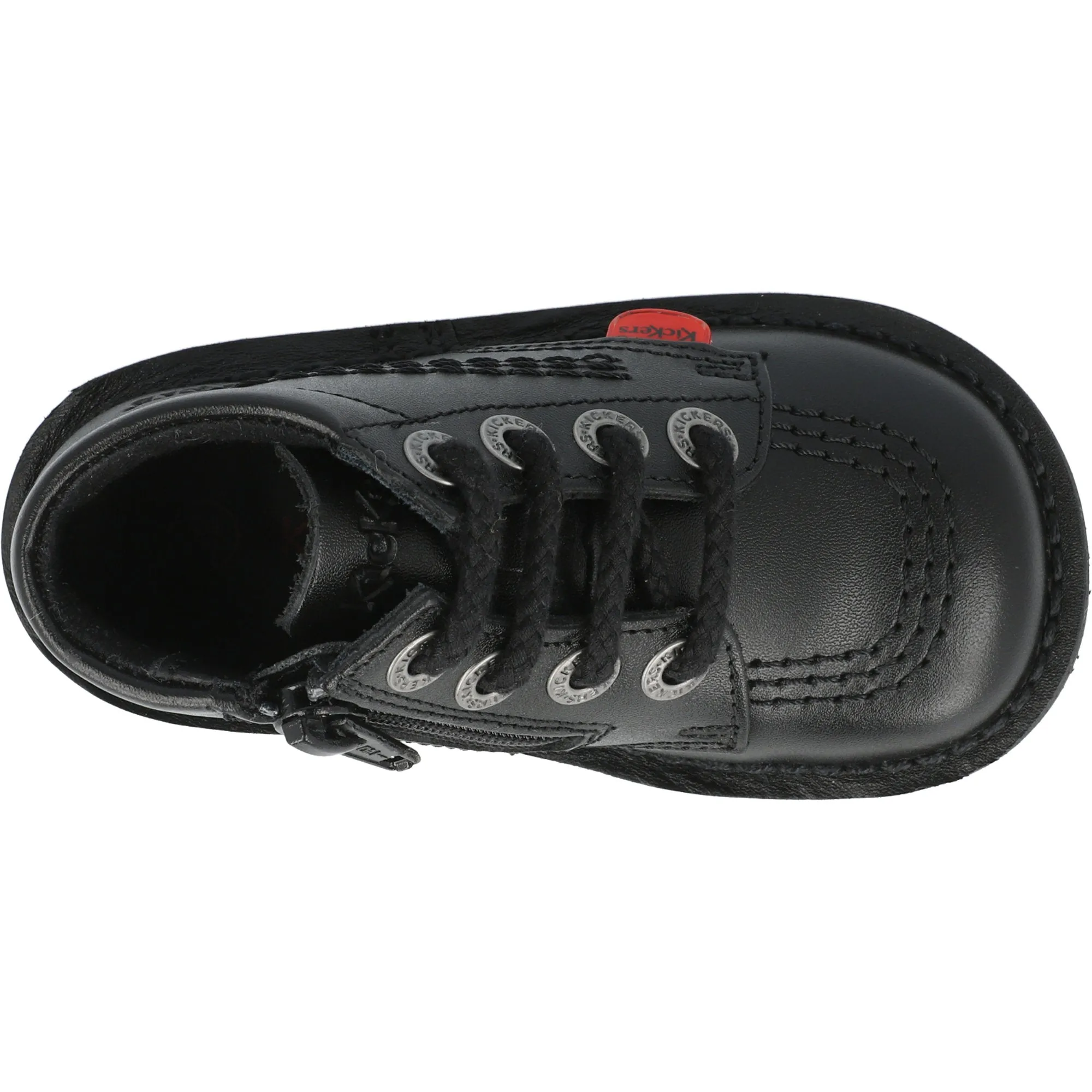 Kickers Kick Hi Zip Black Kids Shoes