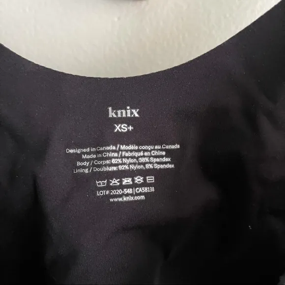 Knix Black Plullover Wire Free Bra size XS 
