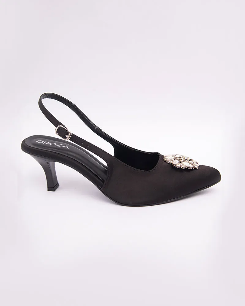 LILY Pointed Heels with Brooch