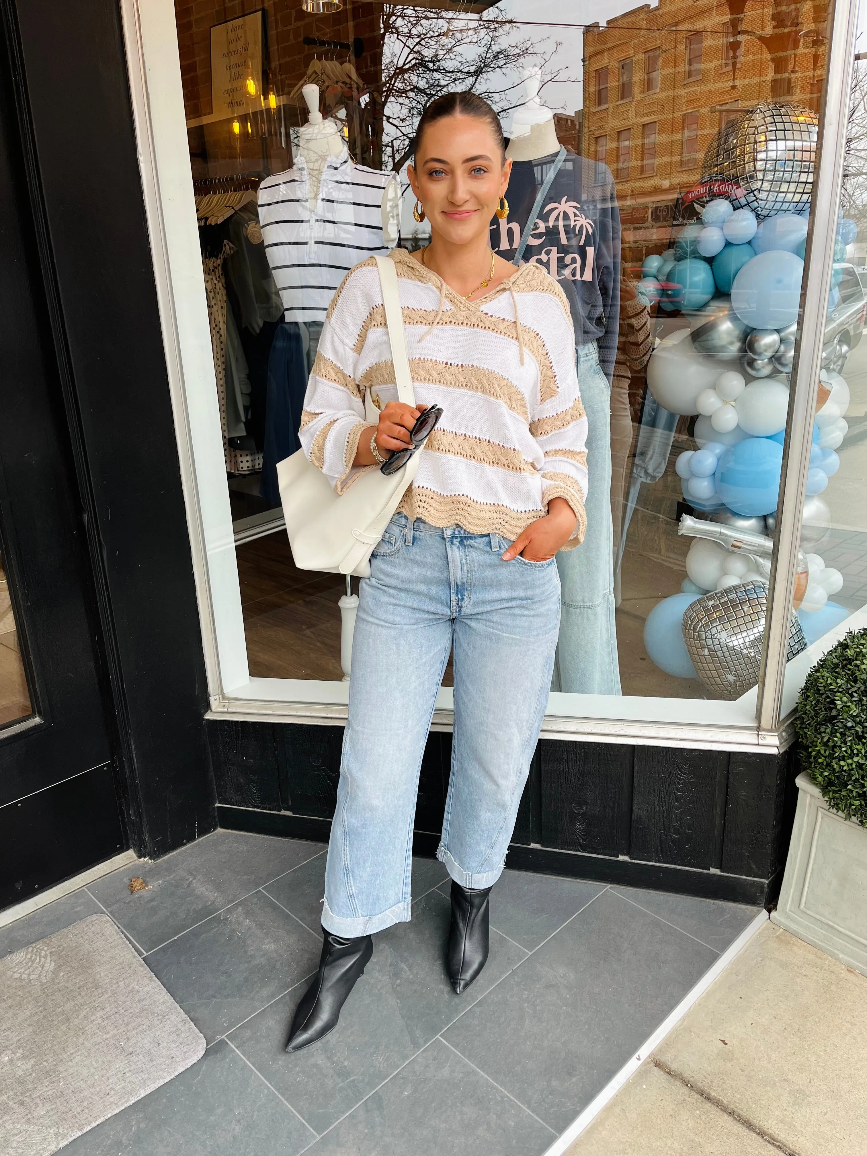 Lola Hooded Knit Sweater