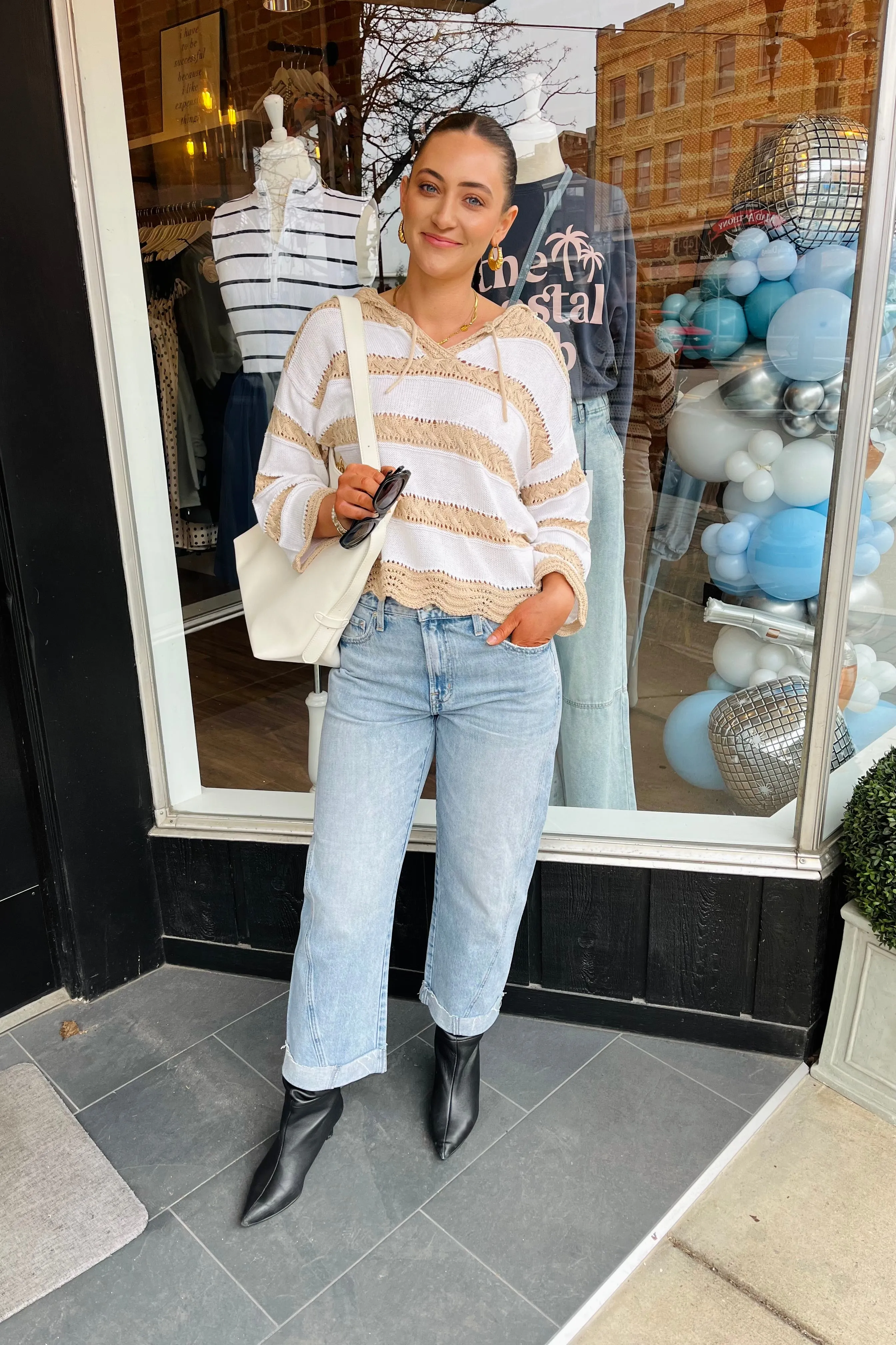 Lola Hooded Knit Sweater