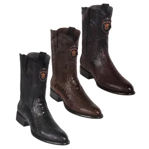 Los Altos Ostrich Leg Roper Boots