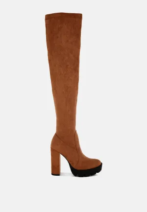 Maple Faux Suede Long Boots By Ruw