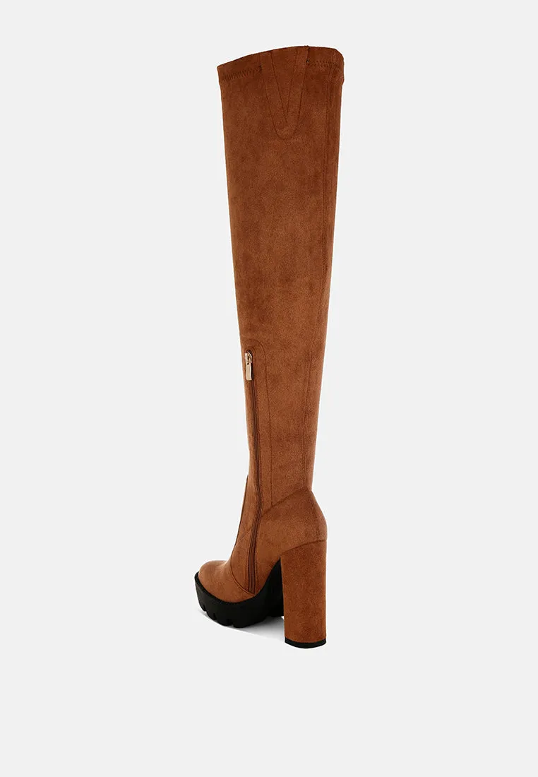 Maple Faux Suede Long Boots By Ruw