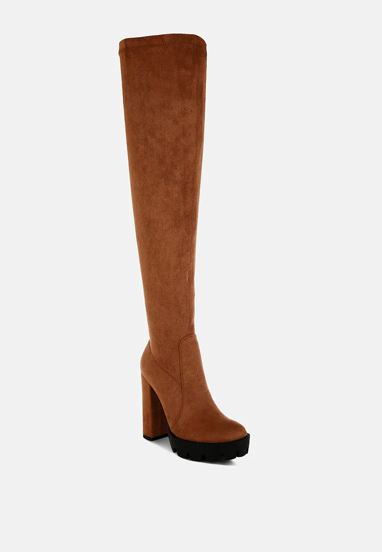 Maple Faux Suede Long Boots By Ruw