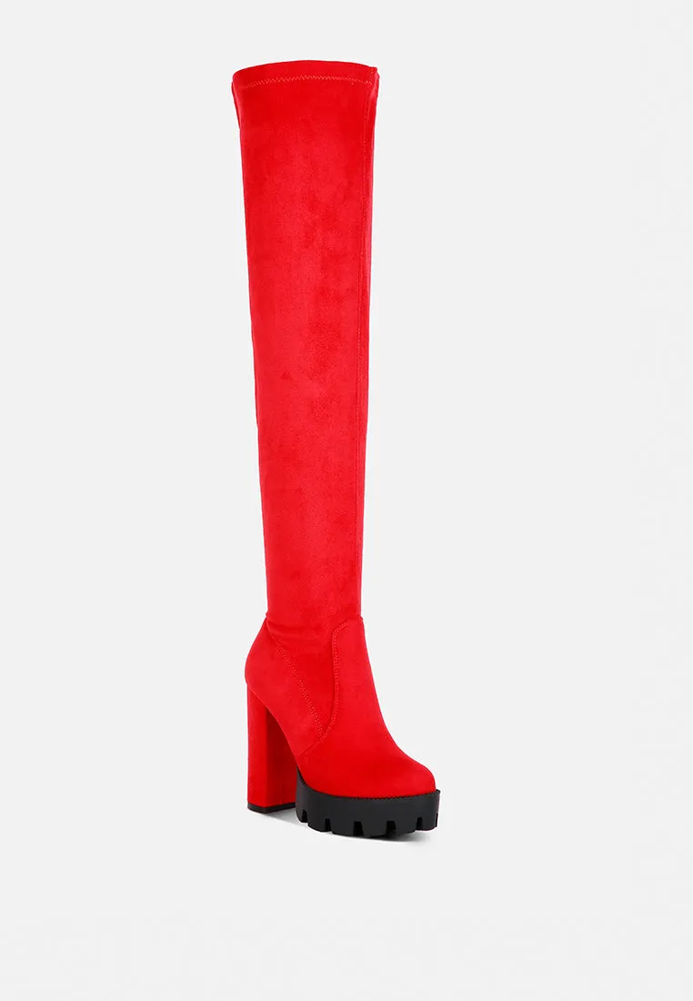 Maple Faux Suede Long Boots By Ruw