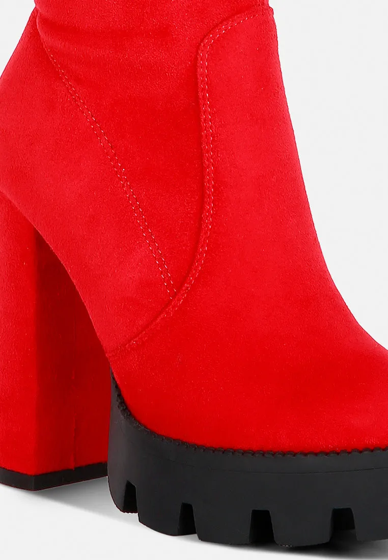 Maple Faux Suede Long Boots By Ruw