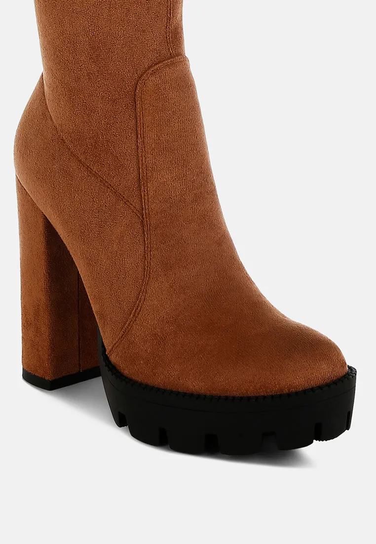 Maple Faux Suede Long Boots By Ruw
