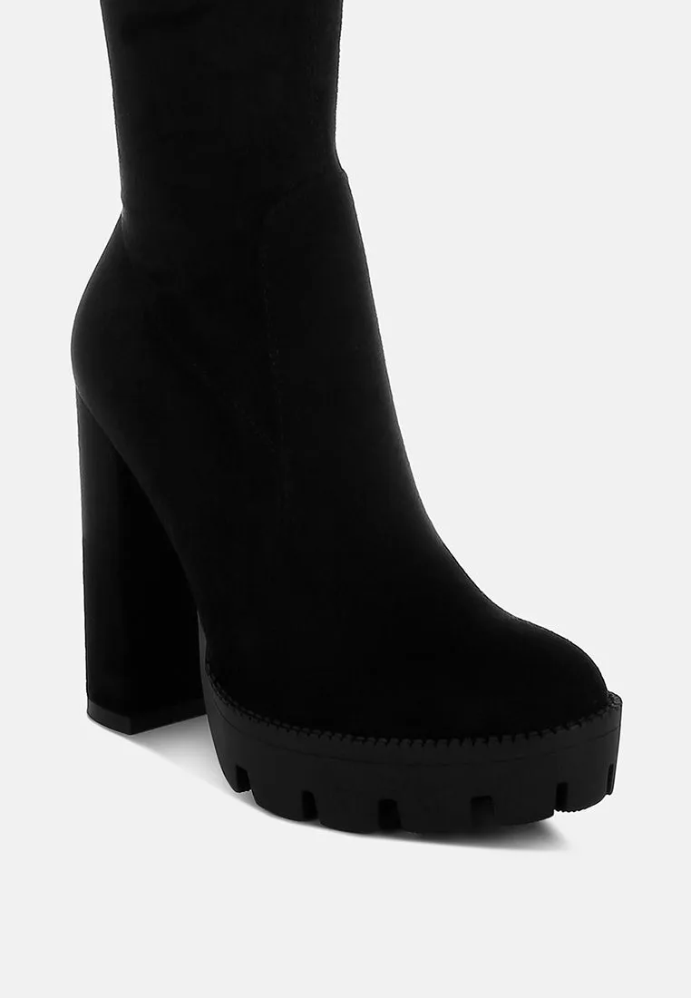 Maple Faux Suede Long Boots By Ruw