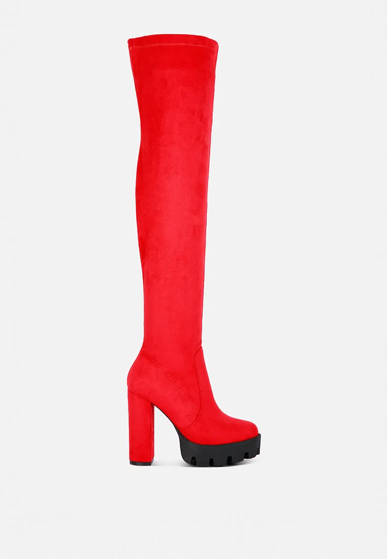 Maple Faux Suede Long Boots By Ruw