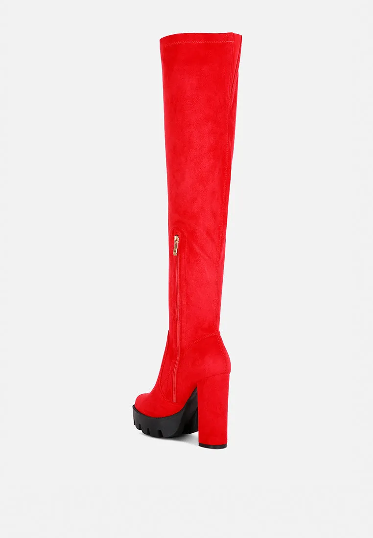 Maple Faux Suede Long Boots By Ruw