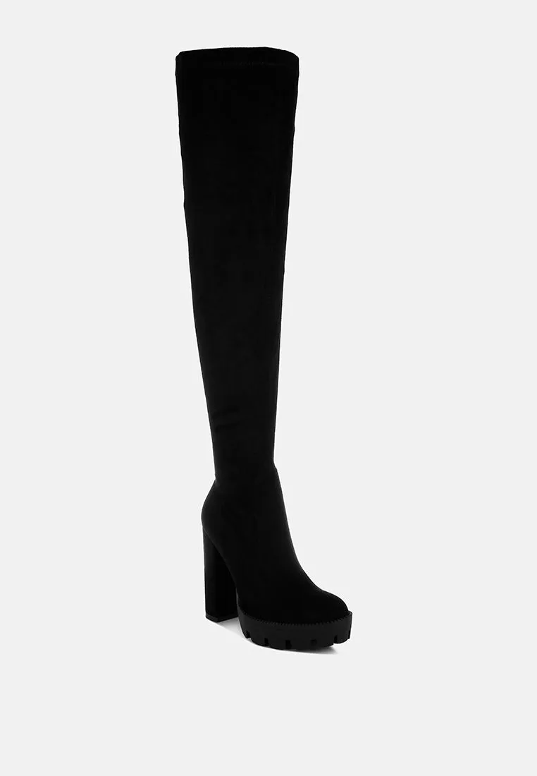 Maple Faux Suede Long Boots By Ruw