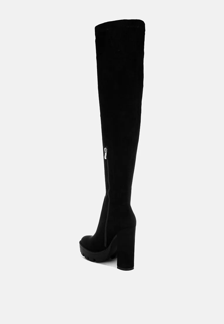 Maple Faux Suede Long Boots By Ruw