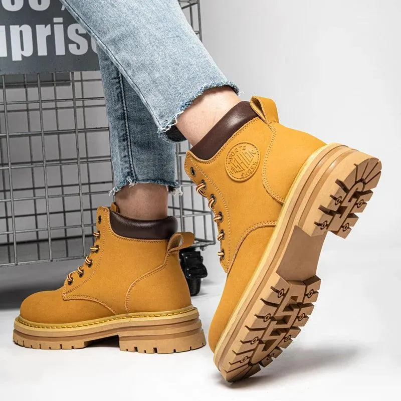 Men's Boots - Genuine Leather Ankle Boots
