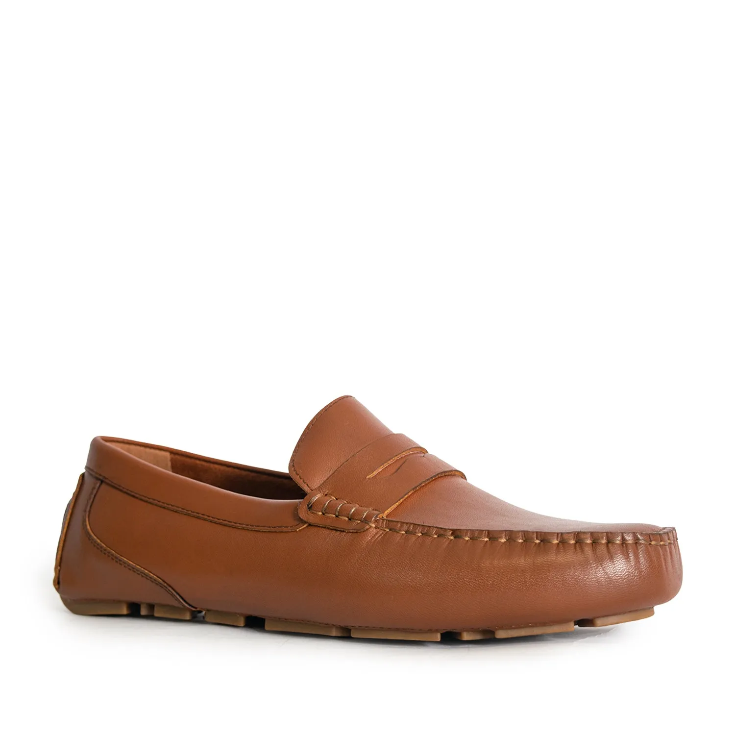Men's Davenport Casual Penny Loafers - Brown (25S00141)