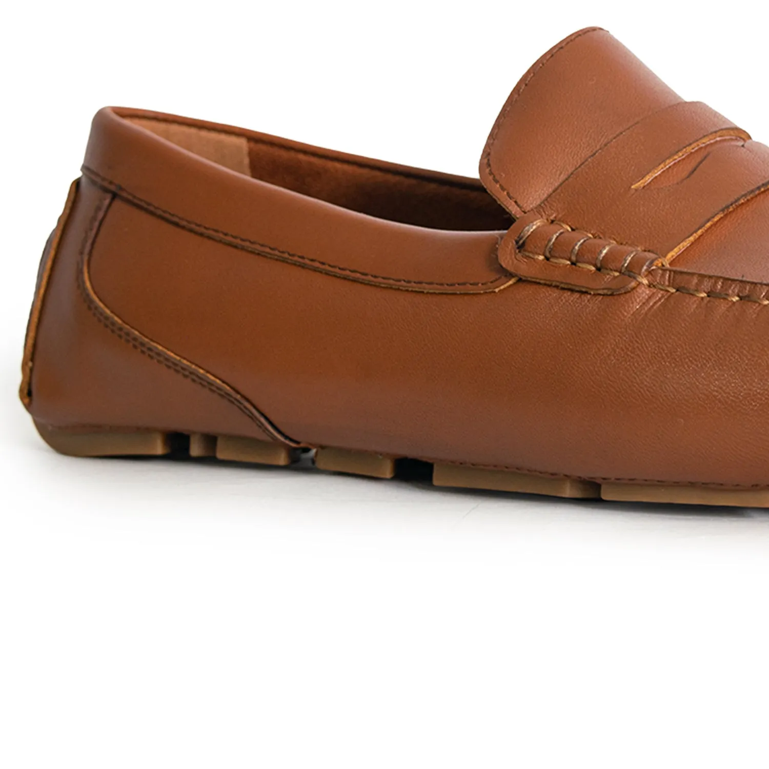 Men's Davenport Casual Penny Loafers - Brown (25S00141)