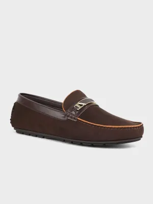 Mens "PIONEE" Adorned Moccasin Shoes
