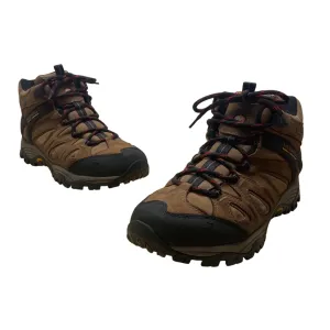 Merrell Mens Brown Leather Radland Mid Waterproof Otter Hiking Boots Sz 11.5
