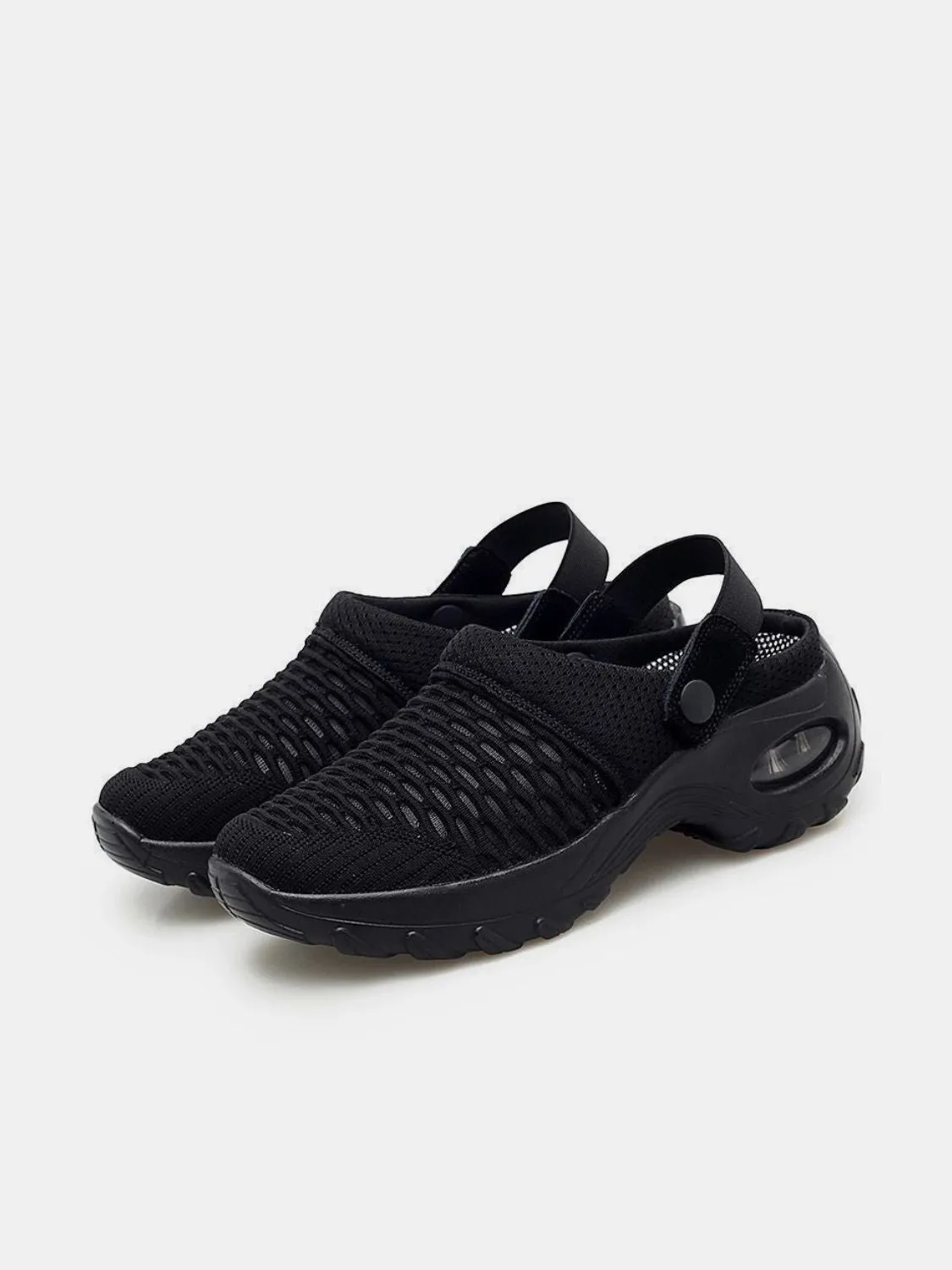 Mesh Sport Platform Sandal