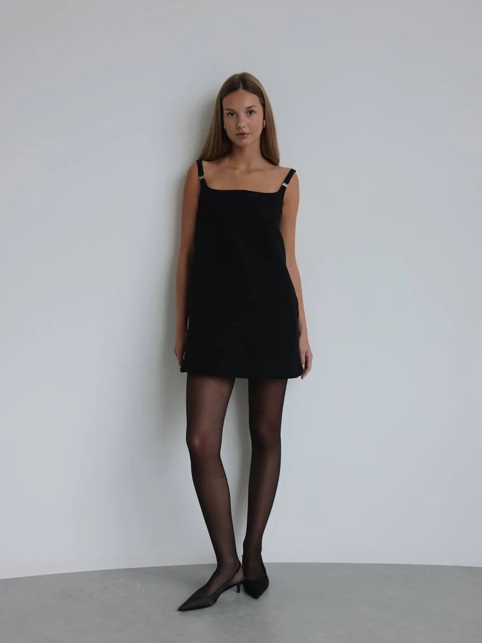 Midnight Allure Strappy Mini Dress