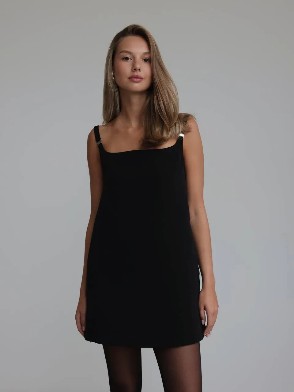 Midnight Allure Strappy Mini Dress