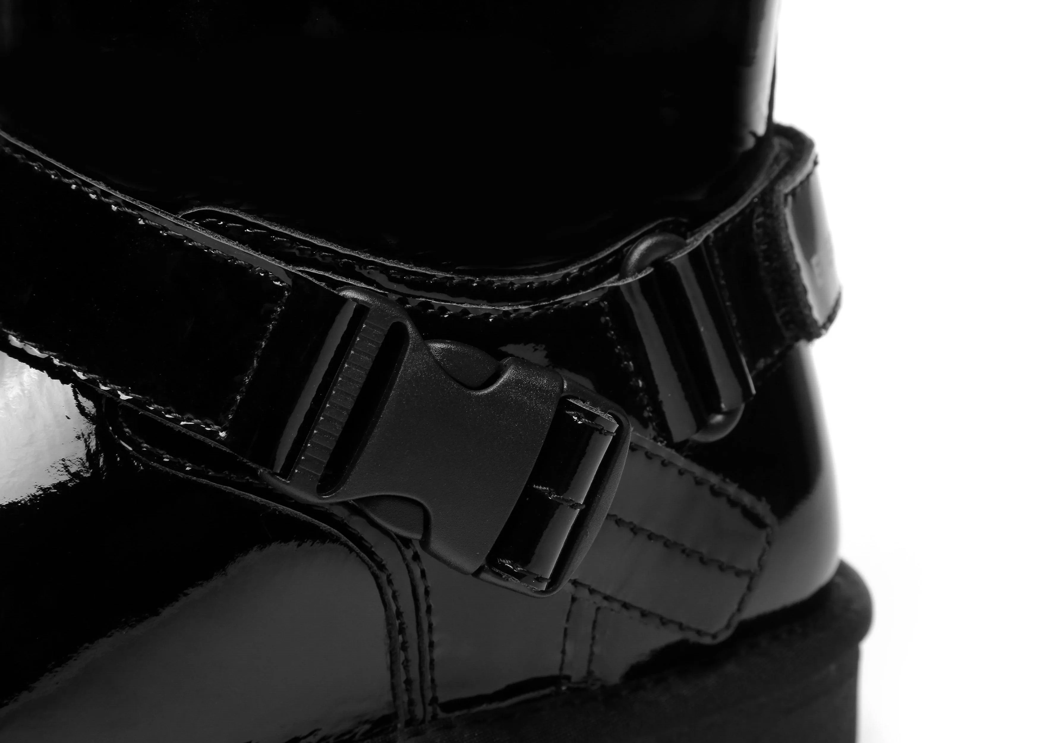 Mini Patent Leather Boots Women Linker