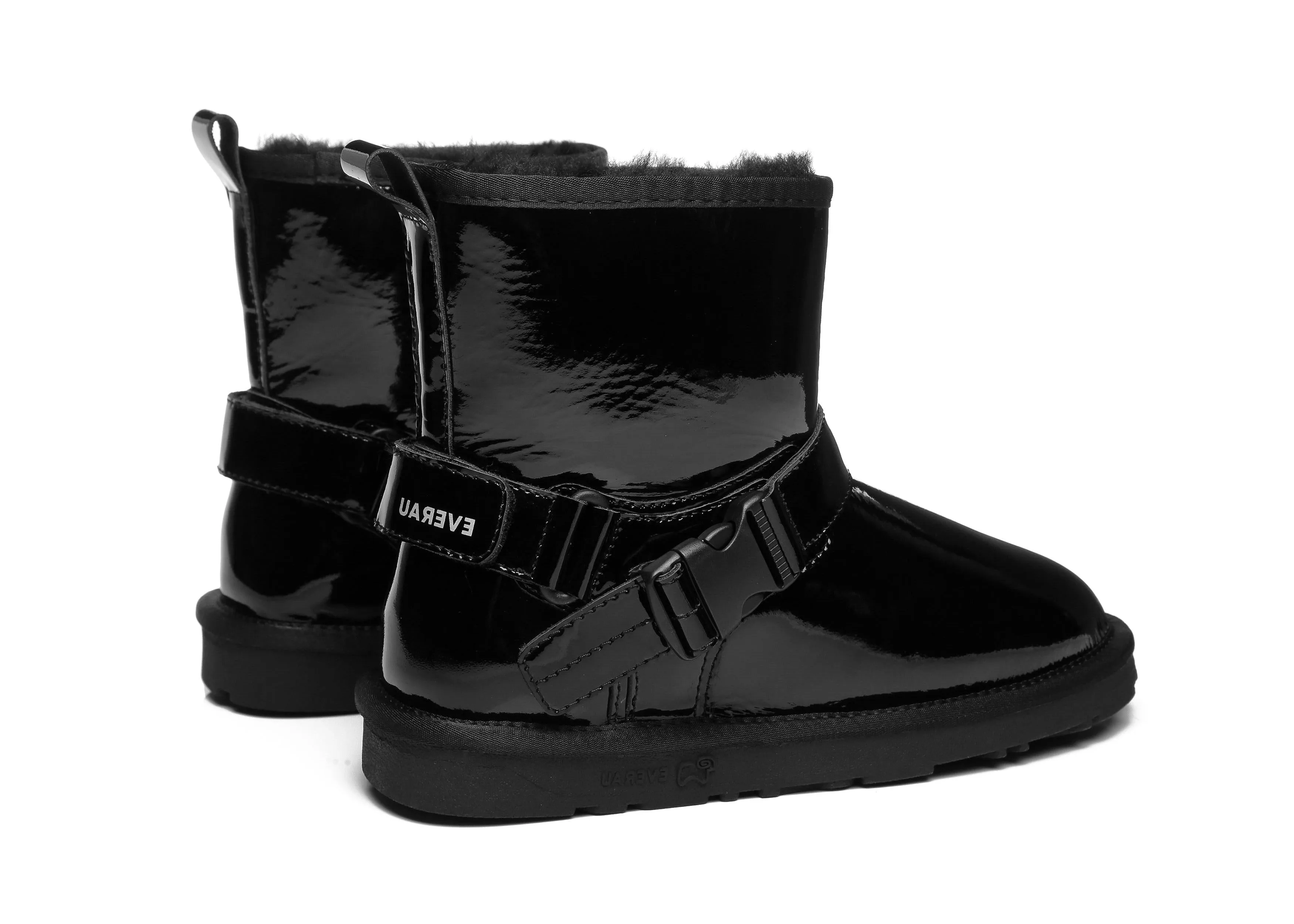 Mini Patent Leather Boots Women Linker
