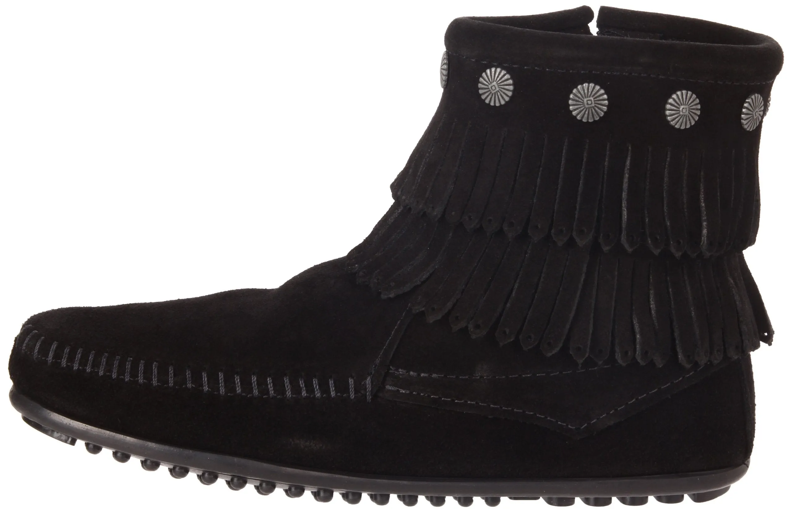 Minnetonka Double Fringe Side Zip