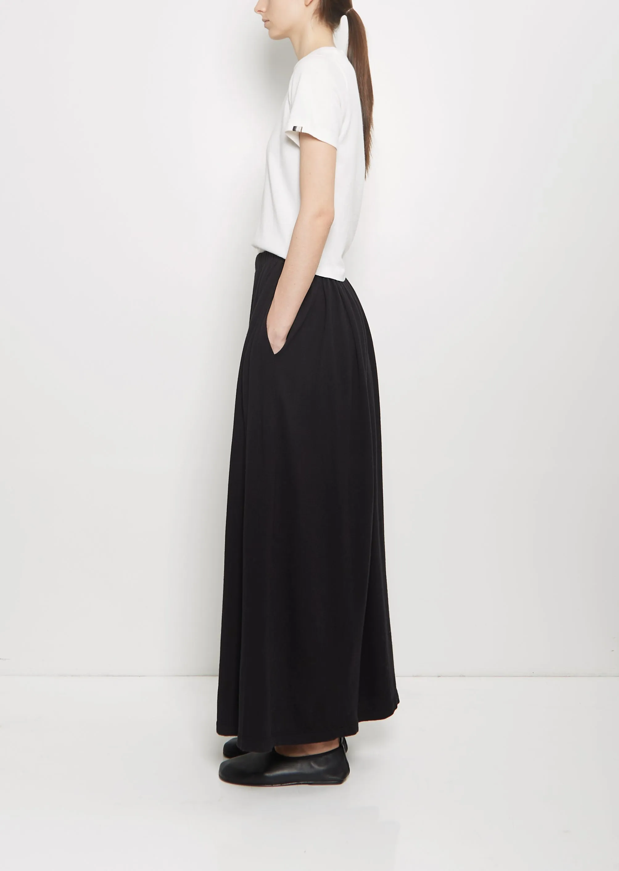 n°403 Mary Cotton Cashmere Skirt — Raven