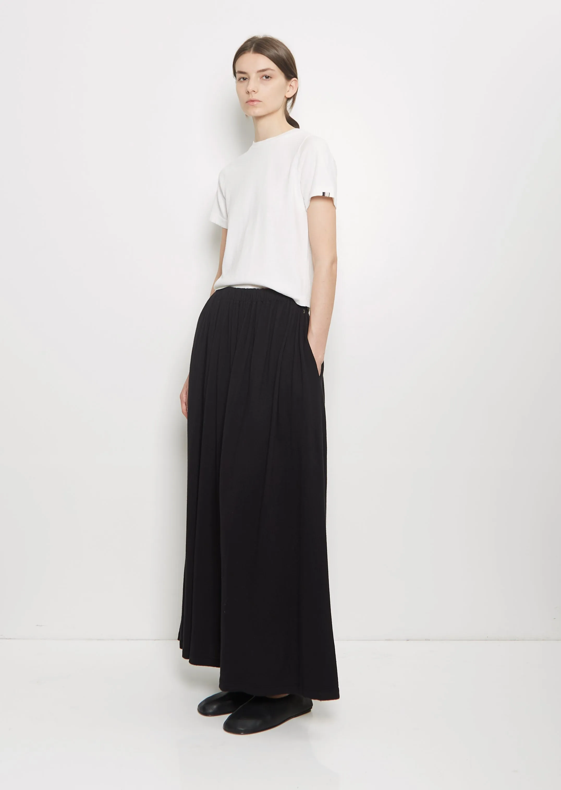 n°403 Mary Cotton Cashmere Skirt — Raven
