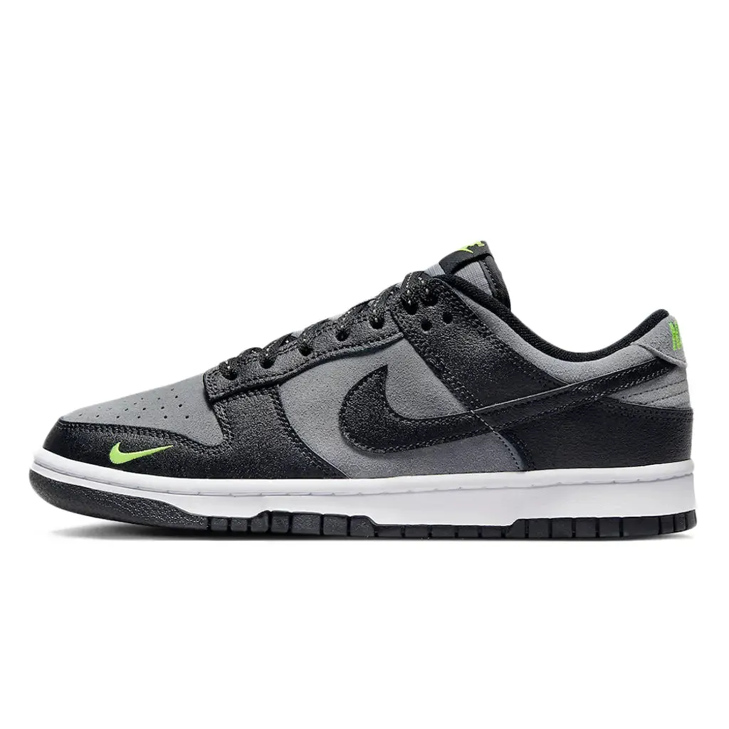 Nike Dunk Low 'Black Grey Green Strike Mini Swoosh'