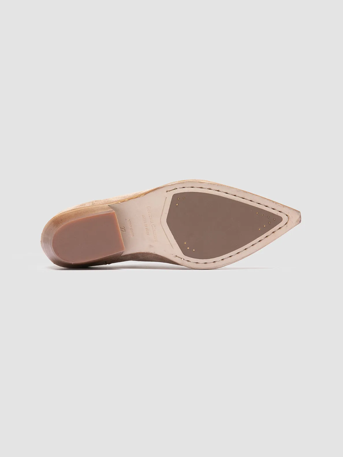 NOELIE DD 106 - Beige Suede Zipped Boots